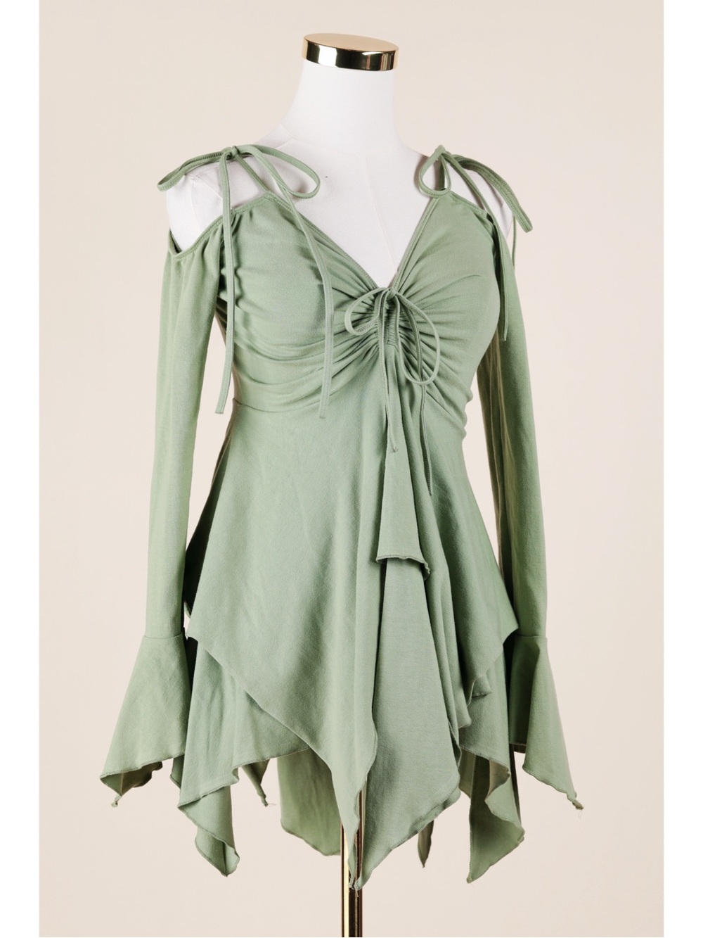 Sz L Dolls Kill Current Mood F Is For Fairies Off-Shoulder Fairycore Mini Dress